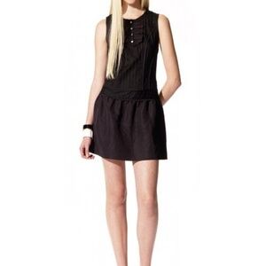 RICHARD CHAI Black Sleeveless Drop Waist Dress Sz 11